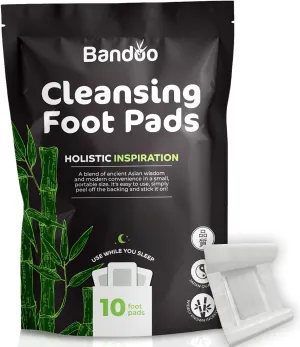 Bandoo Original Deep Cleansing Pads | Premium Natural Bamboo Pads | Cleanse, Moisturize & Energize | For Men & Women | 10 Pads