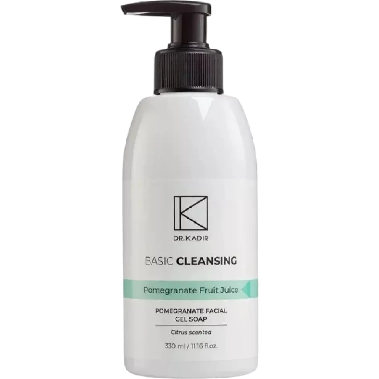 Basic Cleansing Pomegranate Facial Gel Soap Citrus Scented Gentle Face Wash for All Skin Types Deep Cleansing, Brightening & Antioxidant-Rich Formula 11.2 fl oz