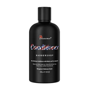Beard Conditioner - Barbershop - 8 fl. oz. - Sulfate free - with biotin, provitamin B5, Blackseed oil, Jojoba Oil, Natural Ingredients for a Gentle, Deep Cleanse-Strengthening Wash