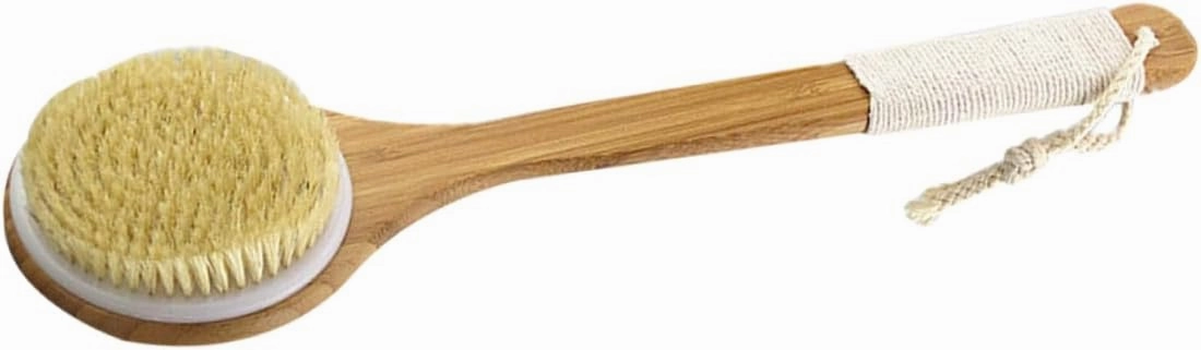 Beaupretty 1pc Handle Bath Brush Exfoliating Bristle Back Scrubber for Deep Cleansing Gentle Tool for Men and Women for Smooth Skin and Hard to Reach Areas