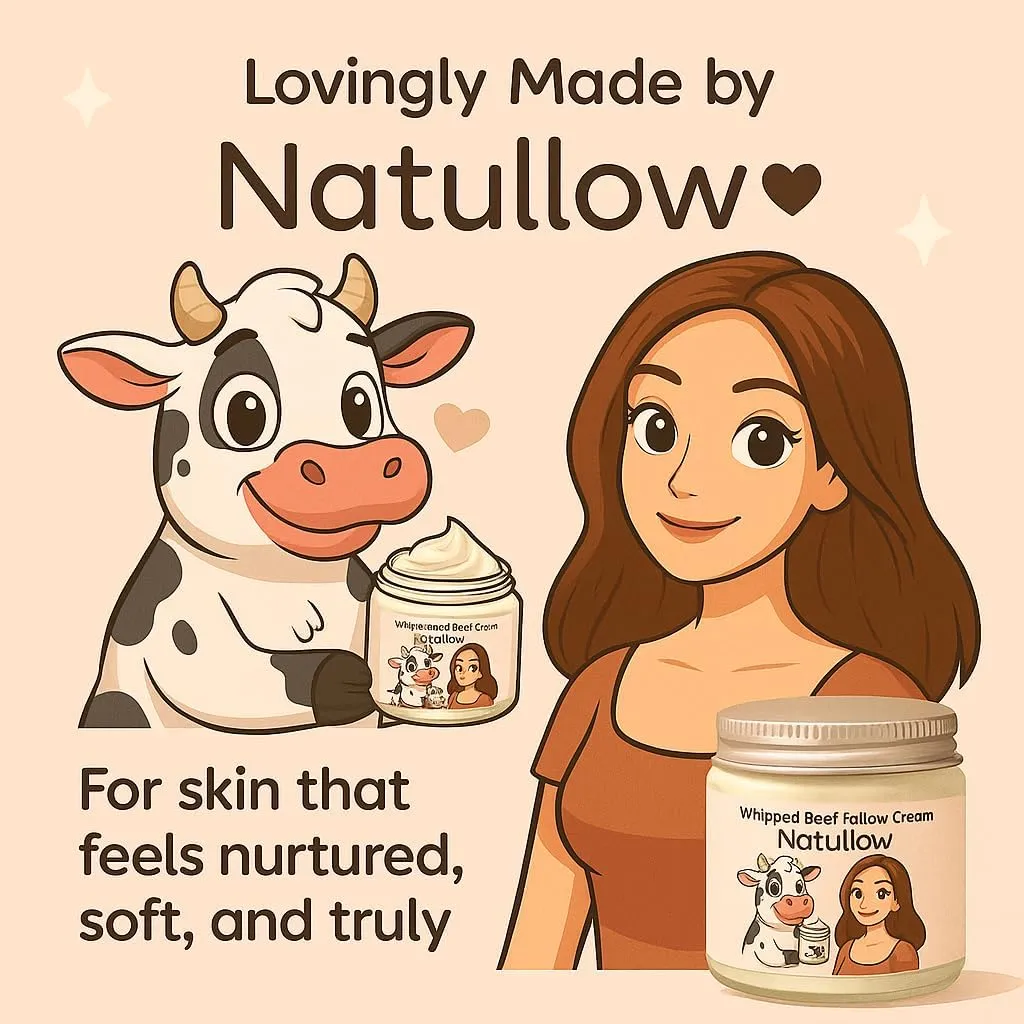 Beef Tallow for Skin, Grass-Fed Beef Tallow Face Moisturizer & Body Lotion, Whipped Tallow Balm for Soft, Smooth Skin, sebo de res para la cara (4 oz, Citrus Breeze)