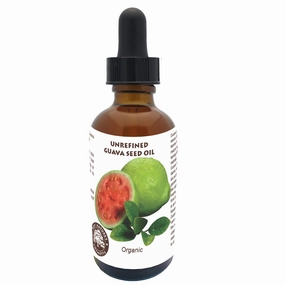 Best Nature's Cosmetics Organic Guava Seed Oil cold pressed for Skin & Hair – Vitamin C Rich, Antioxidant-Rich Hydrating Oil for Glowing Skin & Frizz-Free Hair 2 oz / 60 ml