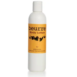 Beurre Shea Butter Body Lotion - for All Skin Types - Vegan Skin Care - Light, Non-Greasy - Reviving, Soothing, Hydrating, Non-Toxic - Fragrance Free | 8 oz.