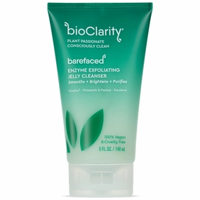 BioClarity Exfoliating Jelly Cleanser, Gentle Exfoliation With Pineapple & Papaya, 100% Vegan, Cruelty-Free, Suitable for All Skin Types, Hydrating & Refreshing Formula for Everyday Use