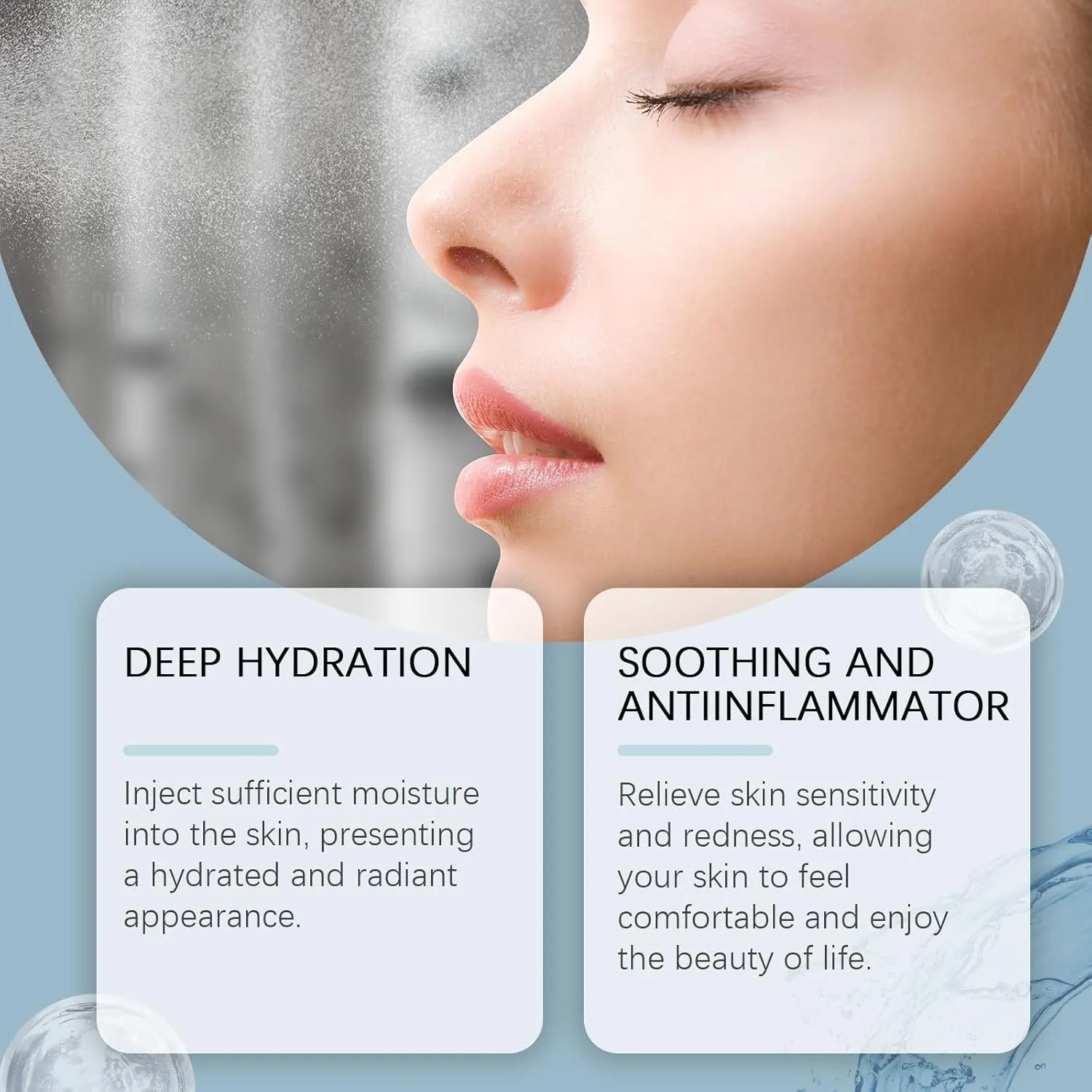 Birch Juice Naturals Face Hydrating Spray，Hyaluronic Acid & Collagen Face Mist, Toning Facial Mist Spray,Moisturizing Dry Body Mist for Rough Sensitive Skin，4 fl.oz (1pcs)