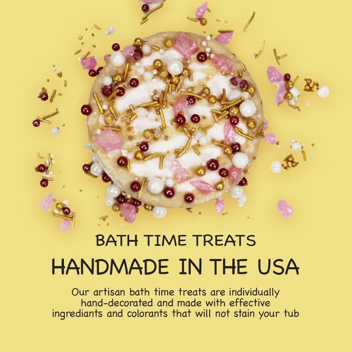 Birthday Cake Bath Bomb Gift Set 13 oz Each XXL Ultra-Moisturizing Coconut Oil, Shea, Kaolin Clay Soften Moisturize Dry Skin, Perfect for Bubble Spa Bath Handmade Birthday Gifts (Strawberry Cake)