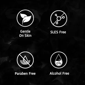 BK Charcoal Face Scrub with Black Sand, Exfoliates skins & Reduces Black Heads,100 g