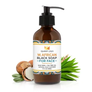 Black Soap for Face Gentle Cleanser   Face Wash| Natural Simple Ingredients | Traditional West African Blend | Crafted in Small Batches 4 oz