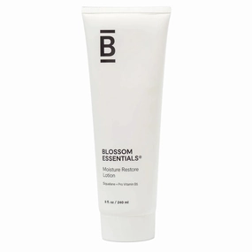 Blossom Essentials Moisture Restore Lotion - Vegan Hydrating Formula with Ceramides & Antioxidants, Unscented Moisturizer for Long-Lasting Hydration