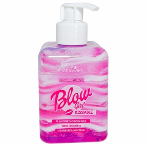 Blow Girl Lickable Moisturizing Lotion – Strawberry & Cream Flavored Body Moisturizer – Softens & Hydrates Skin – 320ml (10.82 fl oz)