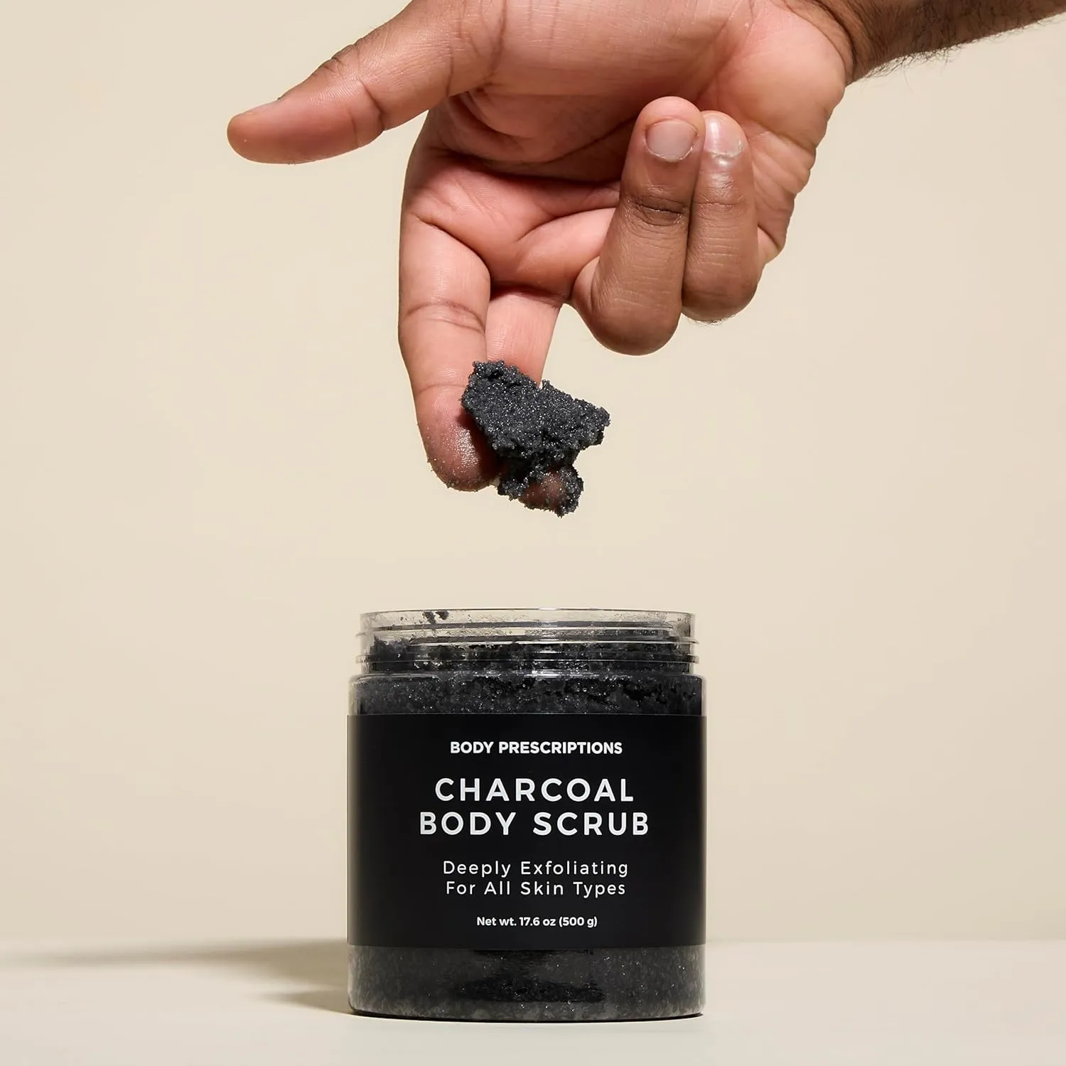 Body Prescription Deep Exfoliating Body Scrub - Cruelty-Free Formula for All Skin Types, 17.64 Ounce (Pack of 2), Charcoal