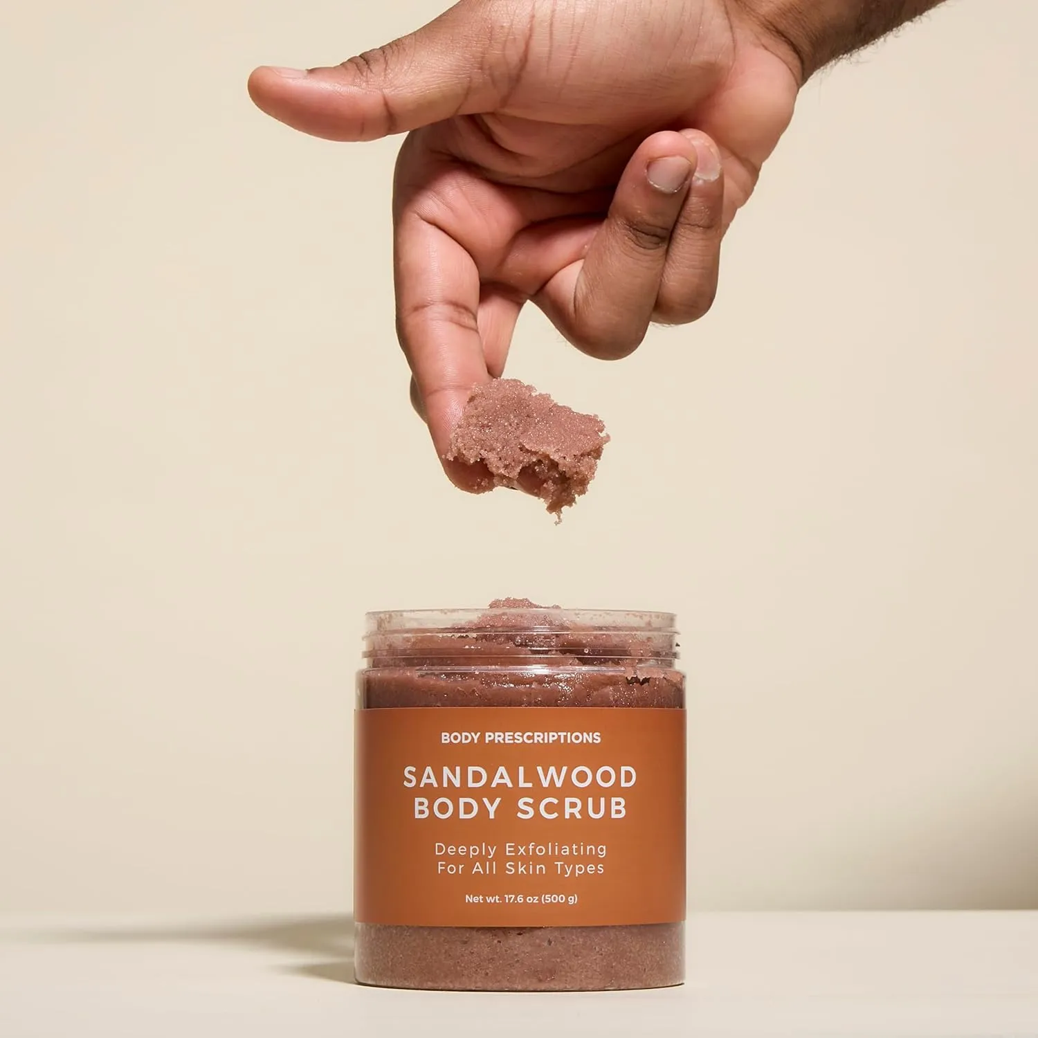 Body Prescription Deep Exfoliating Body Scrub - Cruelty-Free Formula for All Skin Types, 17.64 Ounce (Pack of 2), Sandalwood