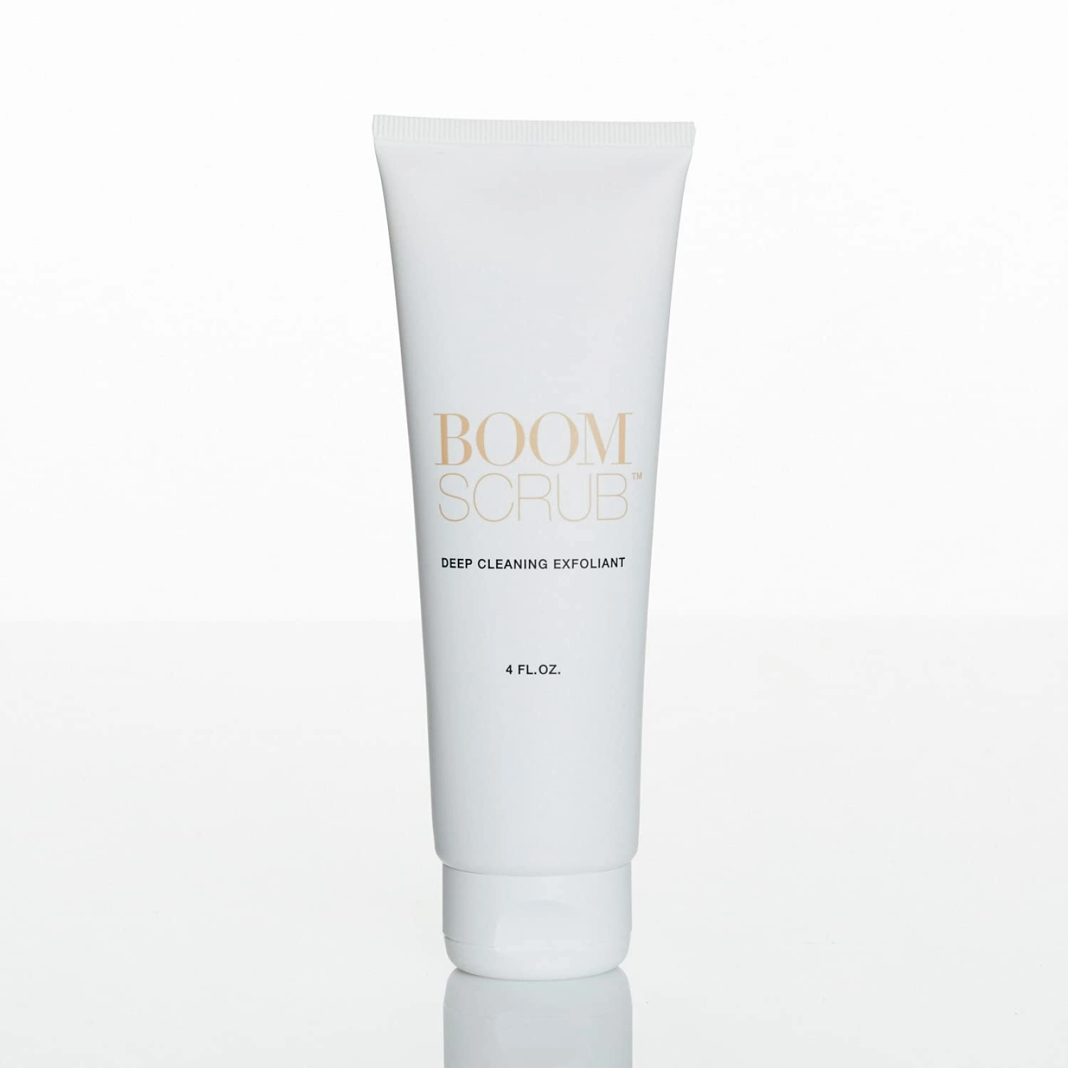 BOOM! BEAUTY Boom Scrub - Deep Cleaning Face Exfoliant for Tighter and Less Visible Pores - Daily Face Cleanser Safe for Sensitive, Mature Skin - 4 oz