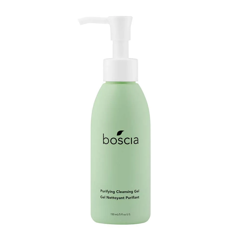 boscia Purifying Cleansing Gel - Vegan, Cruelty-Free, Natural and Clean Skincare | Daily Natural Purifying Deep Cleansing Gel Face Cleanser, 5 fl oz