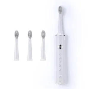 Brookstone - Sonic Electric Power Toothbrush, Advanced 2-Minute Timer, 5 Brushing Modes, Gentle & Effective Cleaning
