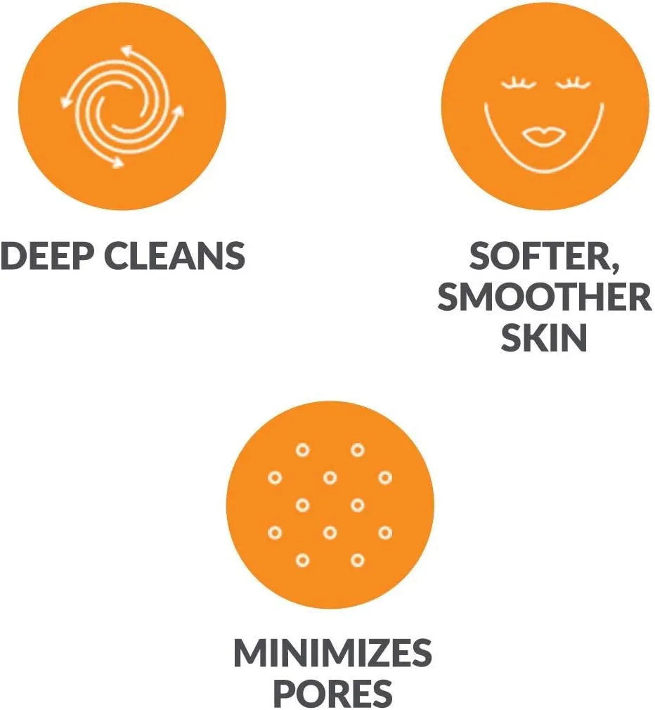 Brushot Brush Head Replacements Compatible with Clarisonic Mia 1, Mia 2, Mia Fit, Alpha Fit, Smart Profile Uplift | Deep Pore, 4 Count