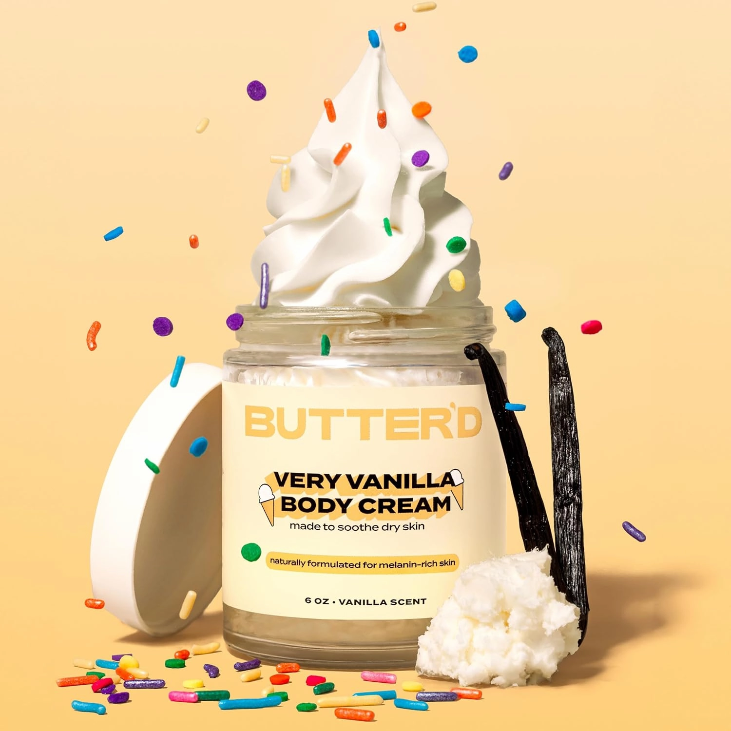 Butter'd Bodycare Very Vanilla Body Cream (6 Oz)