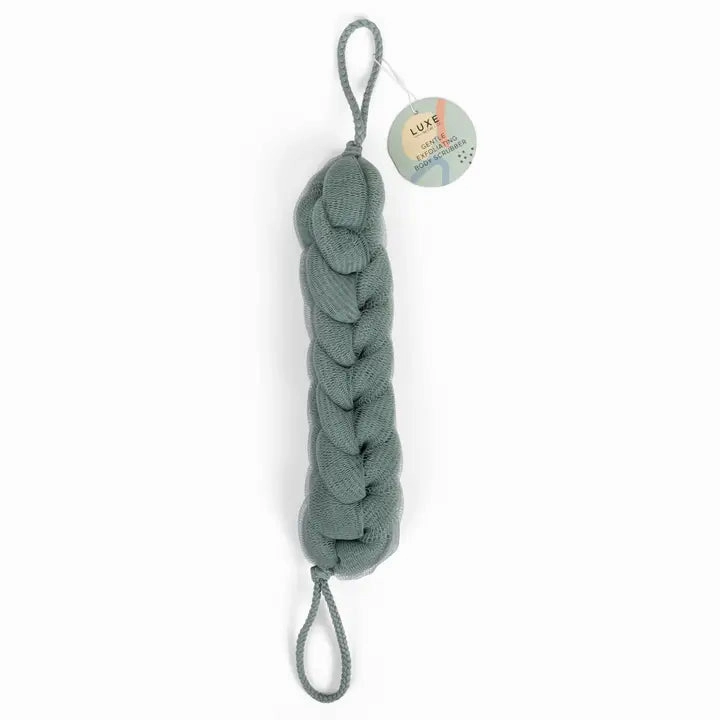 Cait   Co Luxe-Gentle Exfoliating Back Scrubber - Green