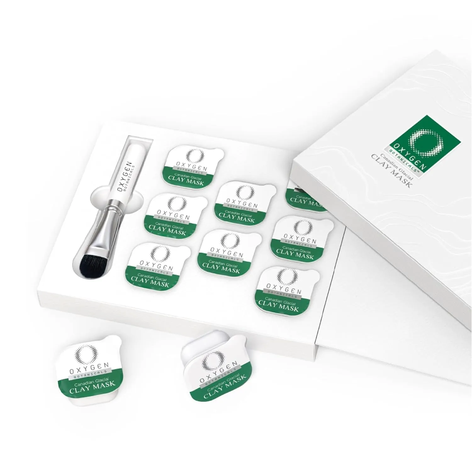 Canadian Glacial Clay Mask, deeply hydrates the skin, detoxifies and rejuvenates, moisturizing mask, all skin types, 8 pack