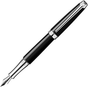 Caran d'Ache 4799-792 Fountain Pen, Bold, Leman 4799-792, Ebony Black, Dual Use, Genuine Imported