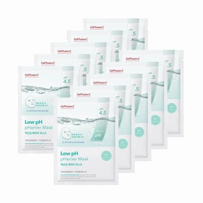 Cell Fusion C Low pH pHarrier Mask 10ea, Moisturizing & Soothing Sheet Mask, Panthenol and Ceramide