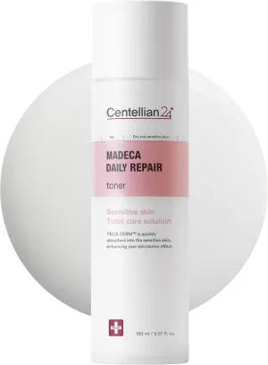 Centellian 24 Madeca Daily Repair Toner (5.07fl oz) - Hydrating & Soothing Face Toner for Sensitive Skin, Fast Absorbing, Strengthens Skin Barrier, Korean Skin Care. TECA DERM, Centella Biome Water