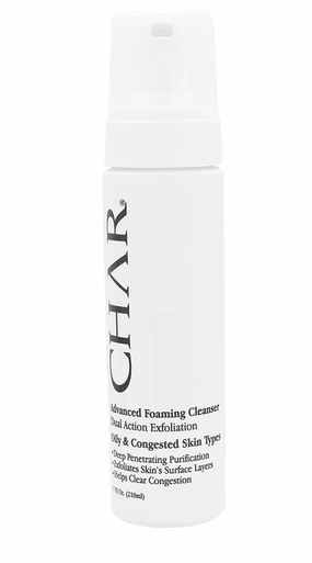 Char Advanced Foaming Cleanser – Deep Pore Purifying Wash for Congested & Oily Skin Barrier-Safe, Tea Tree with Glycolic & Betaine Salicylate