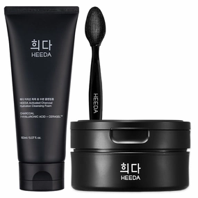 Charcoal Double Cleansing Duo with Deep Pore Cleansing Brush