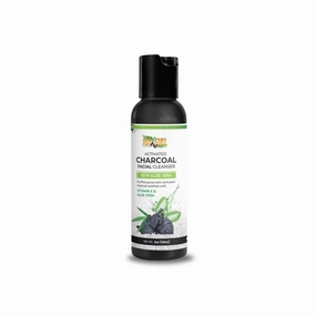 Charcoal Facial Cleanser – Gentle Daily Cleanser for Refreshing | Non-Drying Skin – Paraben-Free | Natural Ingredients (2 oz)