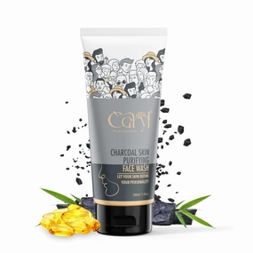 Charcoal Skin Purifying Face Wash Deep Pore Cleansing Oil Control Travel Size for Men and Women Everyday use Ideal for All Skin Types - 100 ML