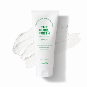Cica Clay Cleansing Foam for Oily & Sensitive Skin – Deep Pore Detox, Oil Control, Soothing Face Wash with Centella Asiatica & Kaolin Clay – Vegan, Cruelty-Free, Dermatologist-Tested