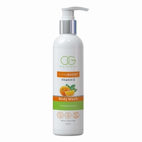 Citraboost Vitamin C Body Wash | Helps to Reduce Fades Dark Spots and Evens out Skin Tone | Paraben and Silicone Free | For Women & Men | 250ml
