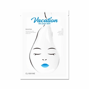 CLABIANE] Vacation for your skin Mask (5ea/box), Hypoallergenic, Clear water gel type, Facial hydrating mask, Moisturizing