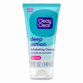 CLEAN & CLEAR Deep Action Exfoliating Scrub Oil-Free 5 oz (8 Pack)