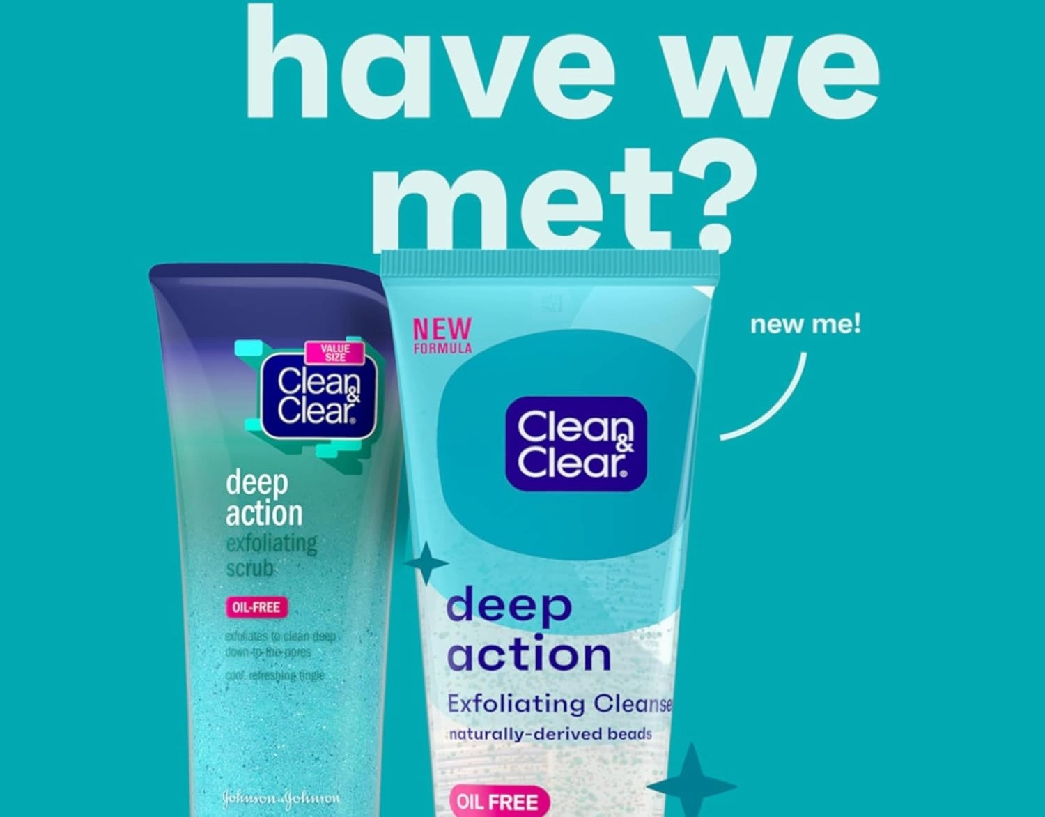 Clean & Clear Oil-Free Deep Action Exfoliating Facial Cleanser with Pro-Vitamin B5, Gentle Exfoliating Daily Face Wash Cleans Deep for Soft, Smooth, Hydrated Skin, Paraben-Free, 5 fl. oz, Pack of 3