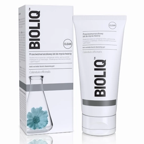 Clean Anti-Wrinkle Facial Cleansing Gel with Marigold Extract and Hyaluronic Acid - Hydration, Wrinkle Prevention, Skin Firming - 125 ml