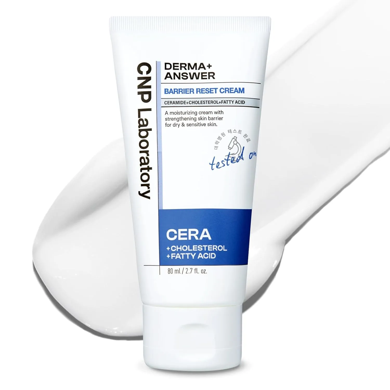 CNP Barrier Reset Cream - Deep Hydration, Strengthen Skin Barrier, Ceramide, Suitable for Dry, Sensitive Skin, Korean Skin Care, 2.7 fl. oz.