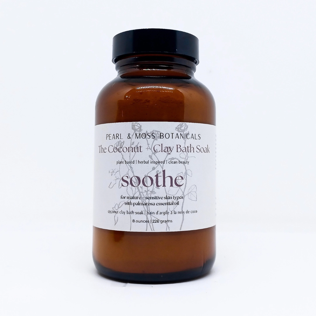 Coconut   Clay Bath Soak: Soothe (Palmarosa)