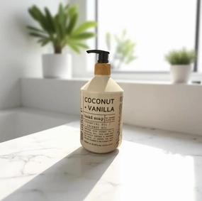 Coconut & Vanilla Hand Soap – 21.5 fl oz | With Essential Oil & Coconut Oil | Nourishing & Gentle Cleanser