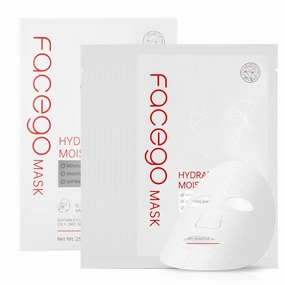 Collagen Face Mask - Hydrating & Moisturizing Sheet Mask with Natural Centella Asiatica for Soothing Skincare, Deeply Nourishing Dry Skin 10-Count