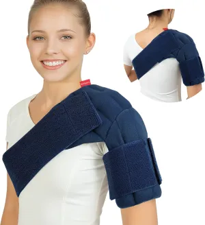 Comfytemp Microwavable Shoulder Heating Pad, Moist Heat Wrap for Pain Relief, Rotator Cuff, Joint Stiffness, Muscle Aches, Mothers Day Gifts, (XS/S)