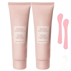 Convenientto Purifying Exfoliating Gel, Purifying Enzymes Exfoliating Gel, Facial Exfoliator Cleanser, Peeling Deep Cleansing, Facial Scrub for Body & Face (2pcs, 50g)