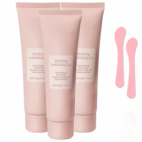 Convenientto Purifying Exfoliating Gel, Purifying Enzymes Exfoliating Gel, Facial Exfoliator Cleanser, Peeling Deep Cleansing, Facial Scrub for Body & Face (3pcs, 50g)