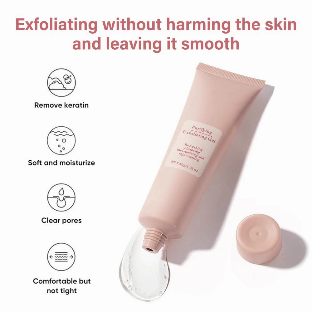 Convenientto Purifying Exfoliating Gel, Purifying Enzymes Exfoliating Gel, Facial Exfoliator Cleanser, Peeling Deep Cleansing, Facial Scrub for Body & Face (3pcs, 50g)