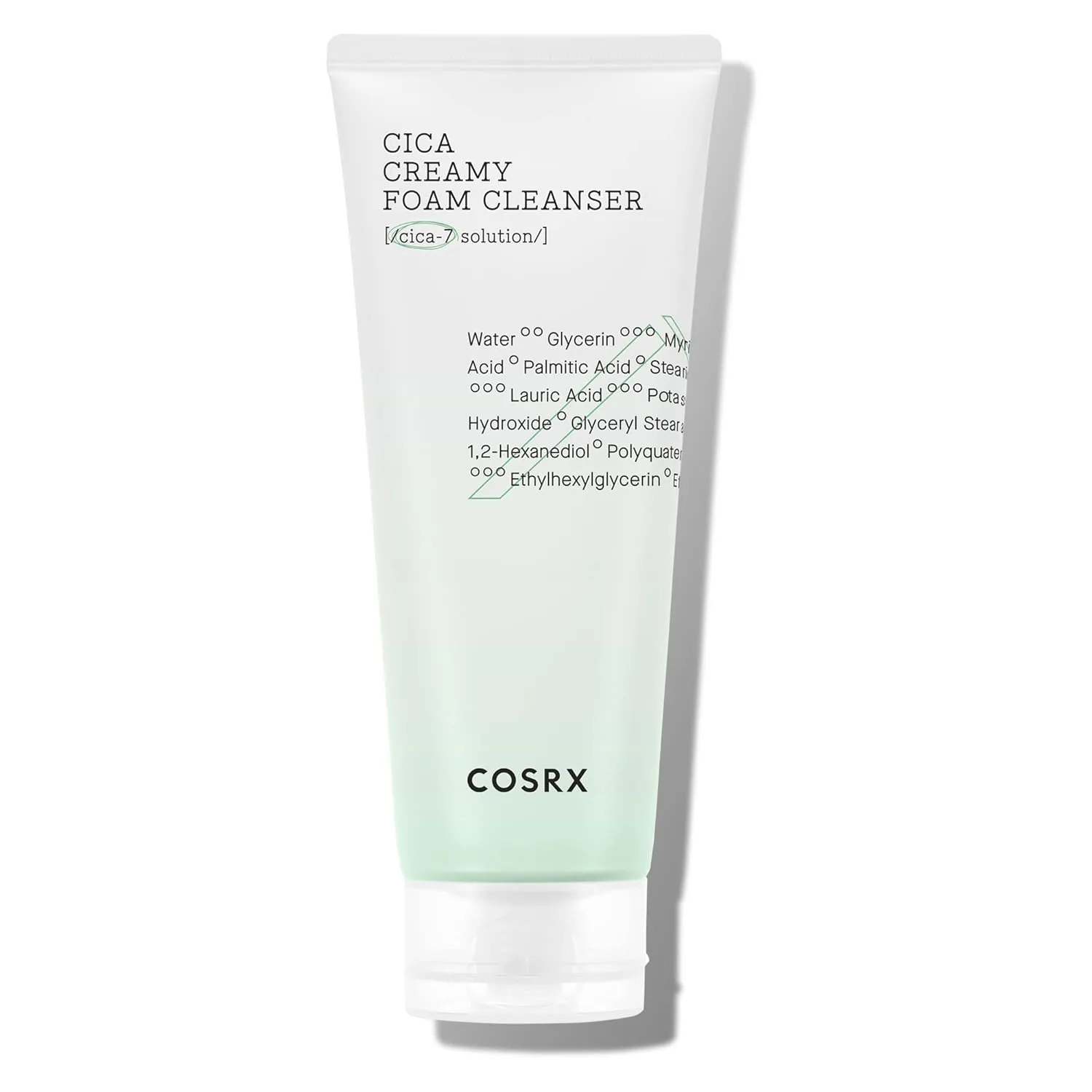 COSRX Pure Fit Cica Creamy Foam Cleanser, 5.07 fl oz / 150ml | Mild Cleanser for Sensitive Skin | 91% Naturally Derived Centella Complex | Animal Testing Free, Paraben Free, Korean Skin Care