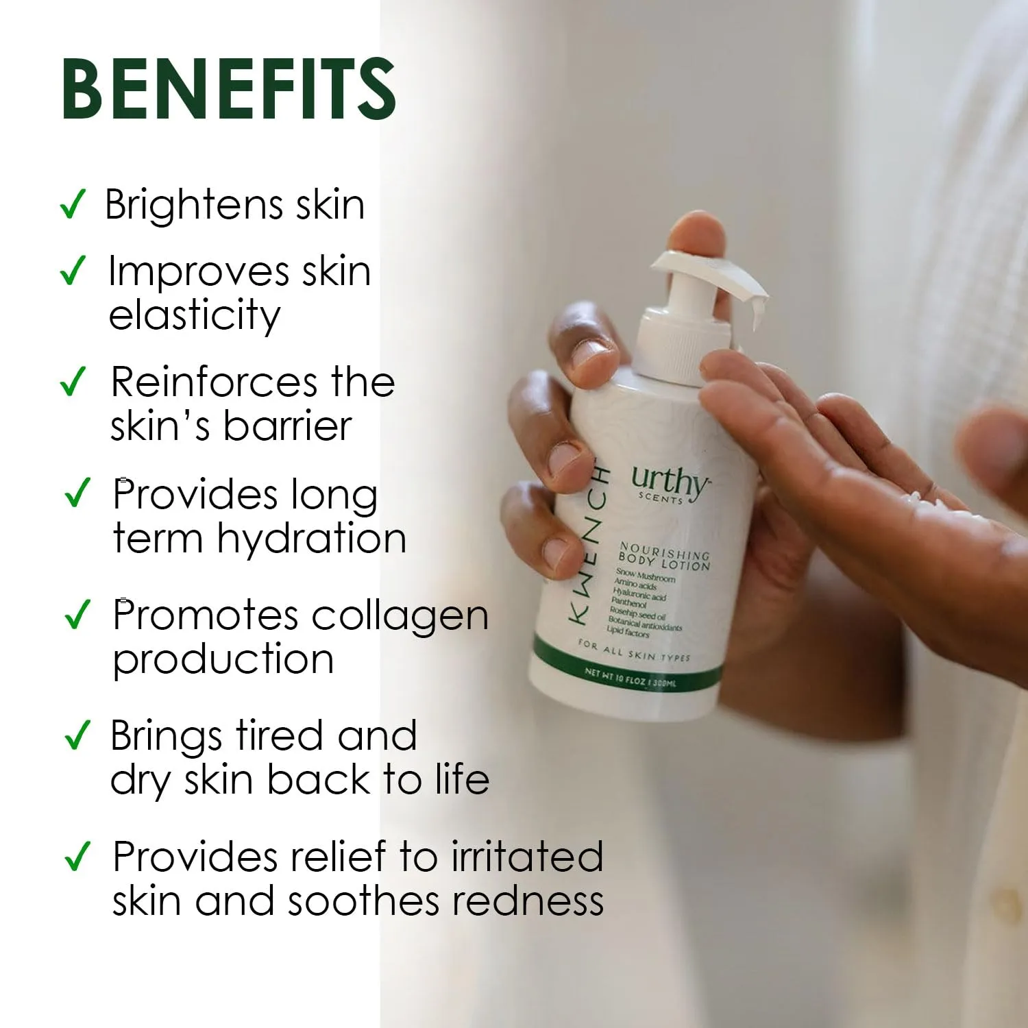 Daily Hydrating Body Lotion for Radiant Skin, Moisturizing Natural Glow Lotion, Paraben Free Lotion for Women, Long Lasting Lotion for Healthy and Glowing Skin (300 ml, Ocean Sea Salt)