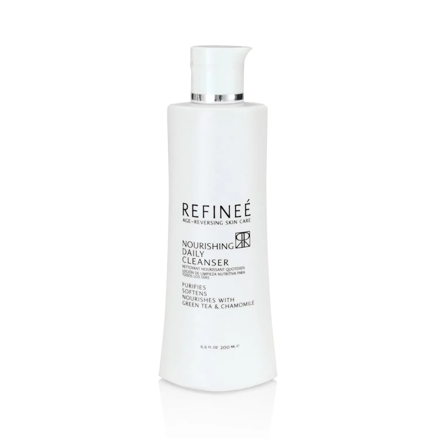 Daily Nourishing Green Tea and Chamomile Face Cleanser for Men & Women, Age Reversing, Purifies, Softens, & Nourishment Formula for Dry and Sensitive Skin Care, Salty Fragrance, 6.6OZ 200Ml