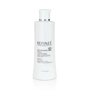 Daily Nourishing Green Tea and Chamomile Face Cleanser for Men & Women, Age Reversing, Purifies, Softens, & Nourishment Formula for Dry and Sensitive Skin Care, Salty Fragrance, 6.6OZ 200Ml