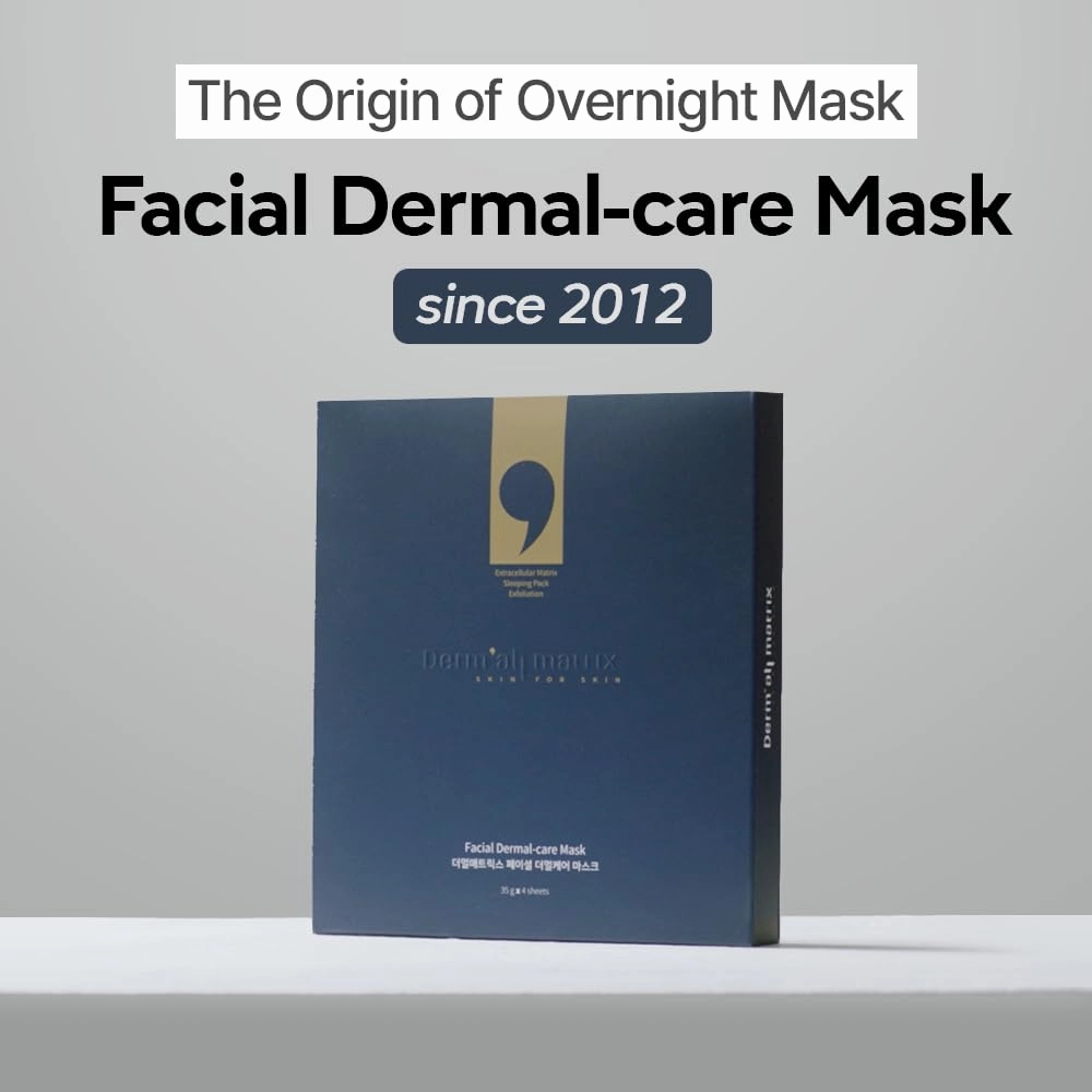 Daily Facial Dermal-care (35g/sheet) Overnight mask pack,Lifting and Hydrating,Soothing, Exfoliating,Skin Nourishing,Collagen sheet mask for wrinkles and dry skin. (4sheets/1week)