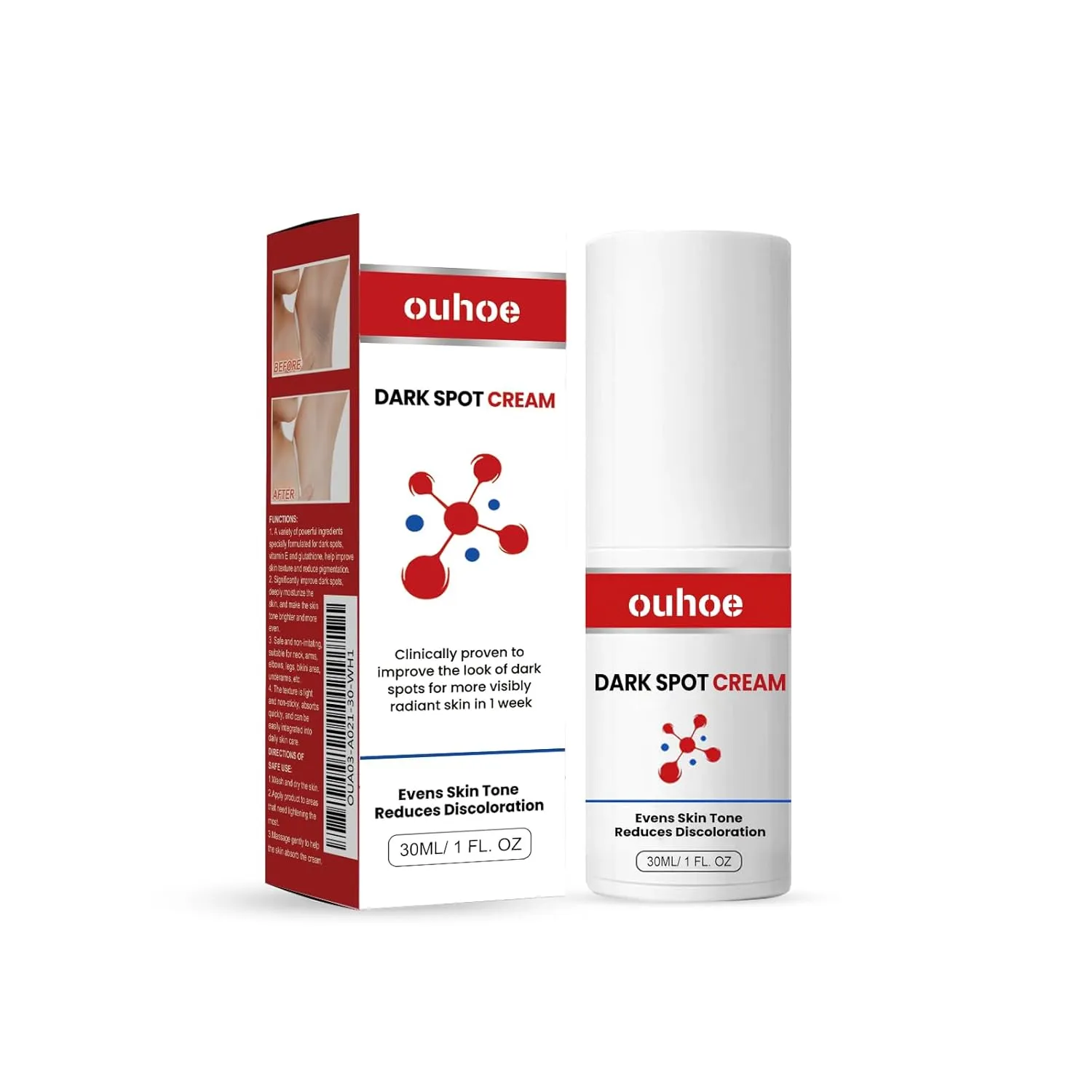 Dark Spot Repair Cream with Jojoba, Grape Seed & Vitamin E – Brightens Skin, Reduces Pigmentation, Fades Dark Spots | Deep Hydration for Even Glowing Complexion, 1 fl oz